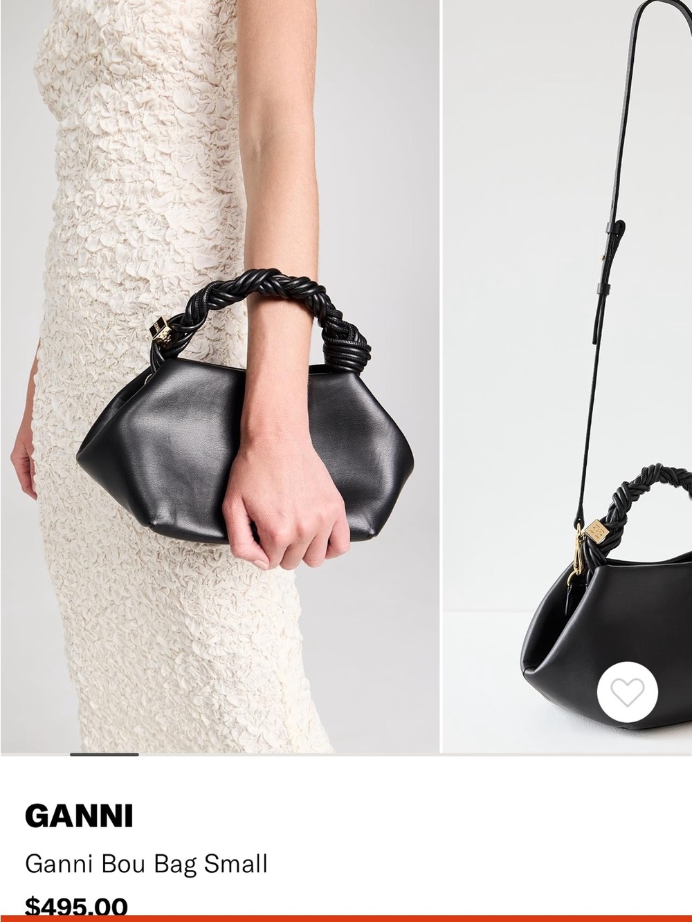 NWT Ganni Bou Bag Small
